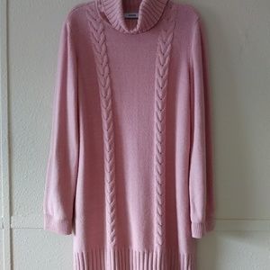 Just Fab Pink Sweater Tunic/Dress